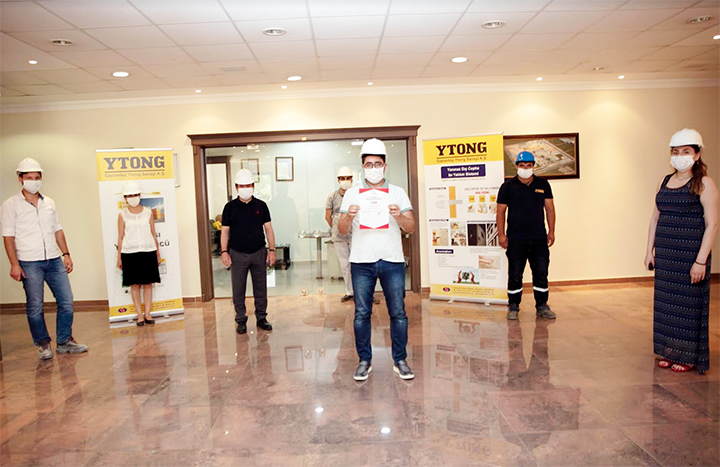 GAZİANTEP YTONG, SEKTÖRÜNDE TSE COVID-19 GÜVENLİ ÜRETİM BELGESİ ALAN İLK FİRMA OLDU