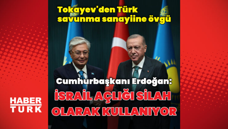 Cumhurbaşkanı Erdoğan Tokayev ile görüştü