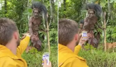 Dış dünya ile bağlantısı olmayan kabileye yaklaşan YouTuber az daha ölüyordu!