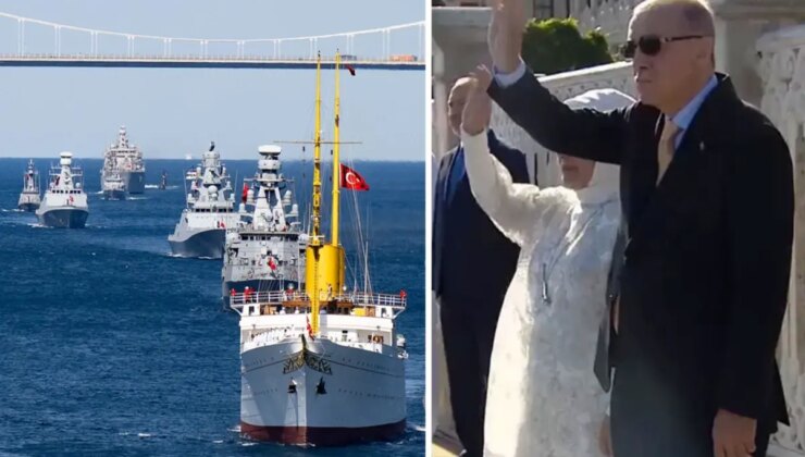 Mavi Vatan’ın koruyucuları İstanbul’u ve Cumhurbaşkanı Erdoğan’ı selamladı