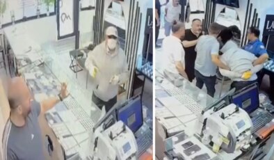 Oyuncak tabancalı kuyumcu soygununa esnaftan meydan dayağı