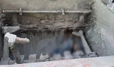 Beton mikserine düşüp can verdi!