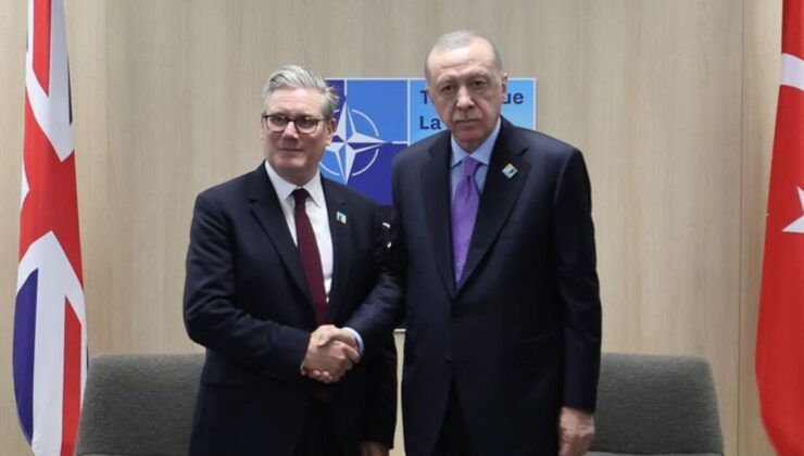 Cumhurbaşkanı Erdoğan, Starmer ile görüştü