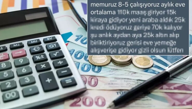 Her ay evine giren parayı paylaşan memurun hesabı tartışma yarattı