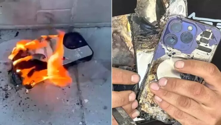 Uğruna geceden sıraya girilen telefon vatandaşın cebinde alev alev yandı