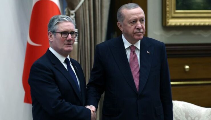 Cumhurbaşkanı Erdoğan, Starmer ile bir araya geldi