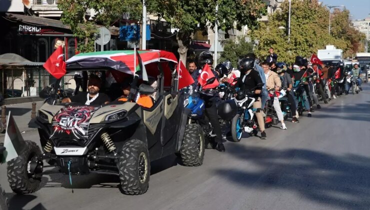 Gaziantep’te Filistin’e Destek Yürüyüşü Düzenlendi