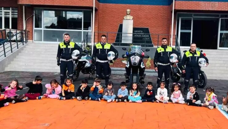Jandarmadan 73 öğrenciye güvenli trafik eğitimi