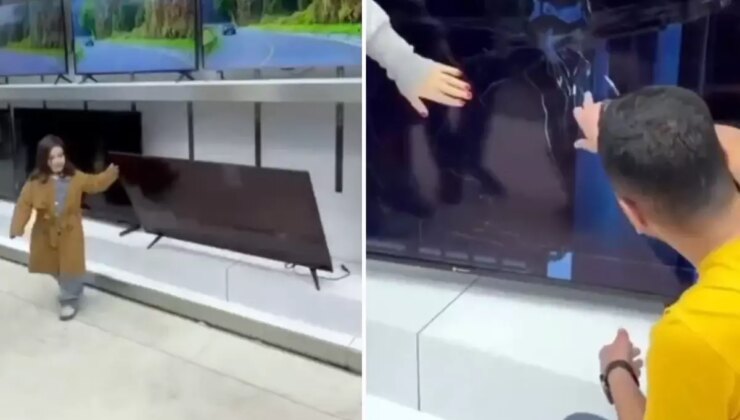 Küçük kızın verdiği zarar büyük! Babanın tepkisi ise görülmeye değer