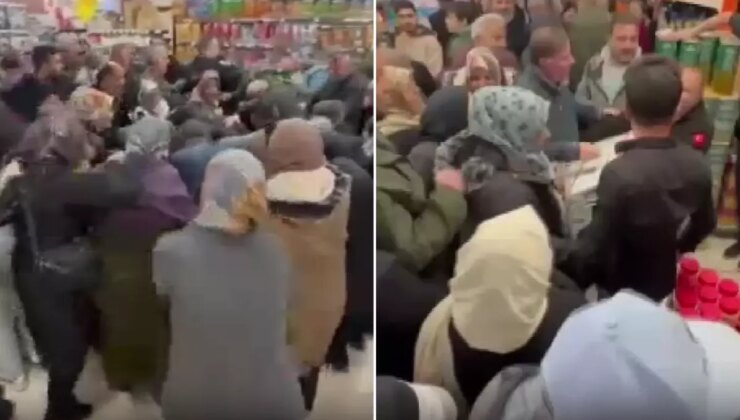 Televizyonlar bin liraya satışa sunuldu, market savaş alanına döndü