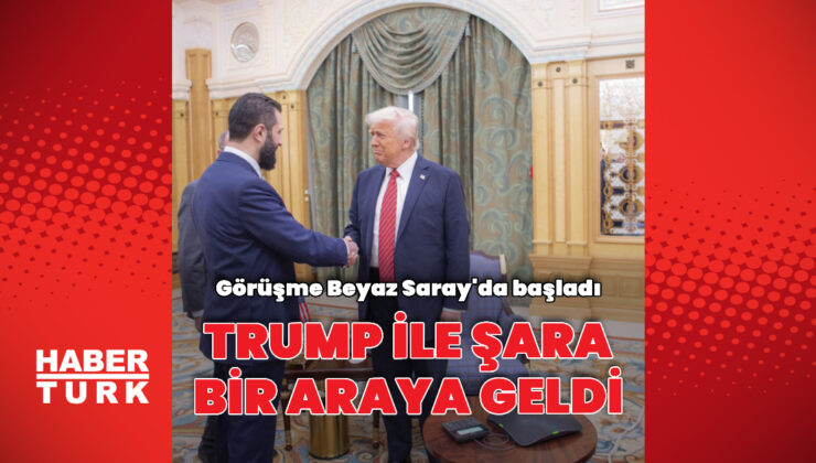 Donald Trump ile Ahmed Şara bir araya geldi