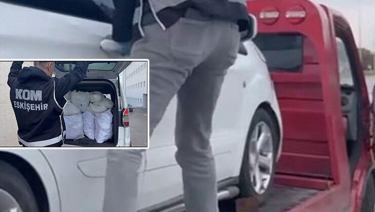 Çekiciye yüklenmiş araçtan çıktı! Tam 480 adet!