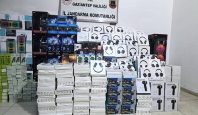 Gaziantep’te 1,5 milyon TL değerinde kaçak elektronik eşya ele geçirildi