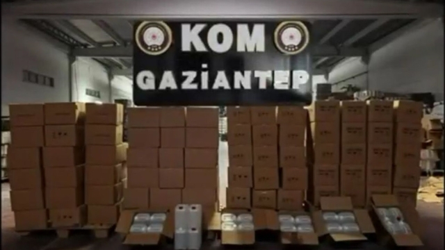 Gaziantep’te 4 bin 520 litre etil alkol ele geçirildi