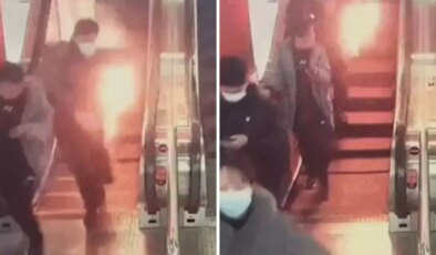 Cebindeki powerbank bomba gibi patlayan yolcu alevler içinde kaldı