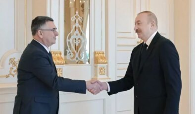 İlham Aliyev, İsrail Dışişleri Bakanı Gideon Saar’ı kabul etti