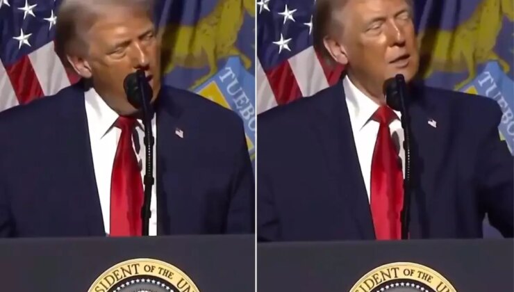 Trump, Detroit’te Biden’in öksürmesini taklit etti