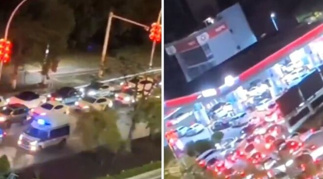 Çin’de zam öncesi benzin istasyonlarında uzun kuyruklar oluştu