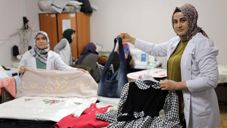 Atık kumaşlardan yeni ürünler üretiyorlar