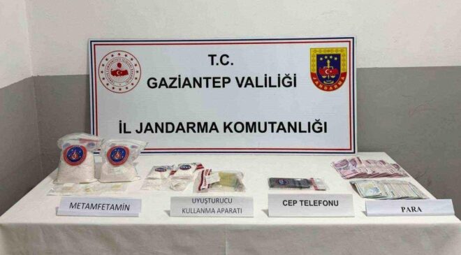 Gaziantep’te 2 kilo metamfetamin ele geçirildi