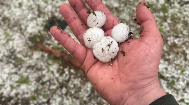 Gaziantep’te dolu yağışı etkili oldu