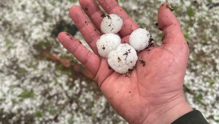 Gaziantep’te dolu yağışı etkili oldu