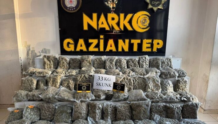 Gaziantep’te düzenlenen uyuşturucu operasyonunda 1 zanlı tutuklandı