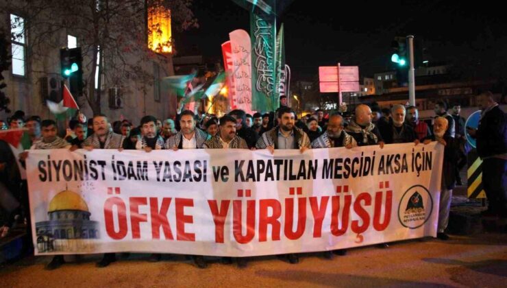Gaziantep’te Filistin’e destek yürüyüşü düzenlendi