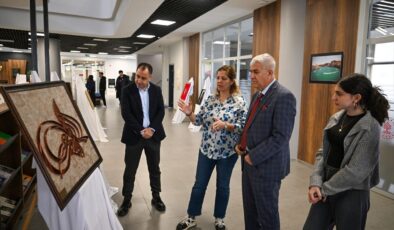 Gaziantep’te filografi eserleri sanatseverlerle buluştu