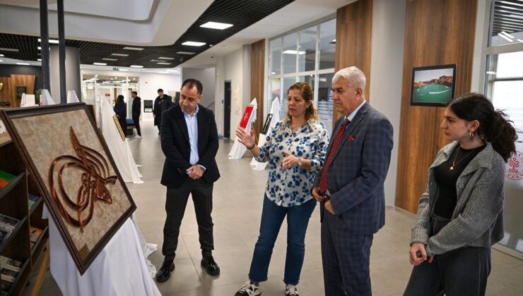 Gaziantep’te filografi eserleri sanatseverlerle buluştu