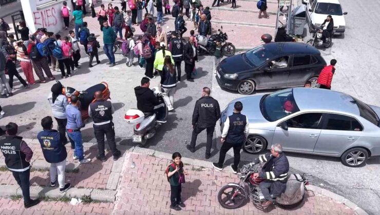 Gaziantep’te okul çevrelerinde dron destekli sıkı denetim