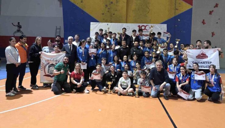 Gaziantep’te ‘Okul Sporları Tırmanış Yarışması’ yapıldı