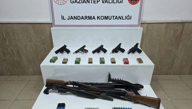 Gaziantep’te silah kaçakçılığı operasyonunda 19 şüpheli yakalandı