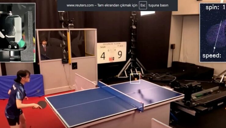 MASA TENİSİ ROBOTU ÜST DÜZEY SPORCULARI YENDİ VE TARİHE GEÇTİ