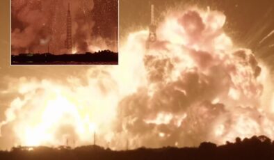 Blue Origin roketi fırlatma rampasında patladı