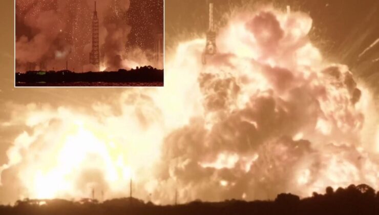 Blue Origin roketi fırlatma rampasında patladı
