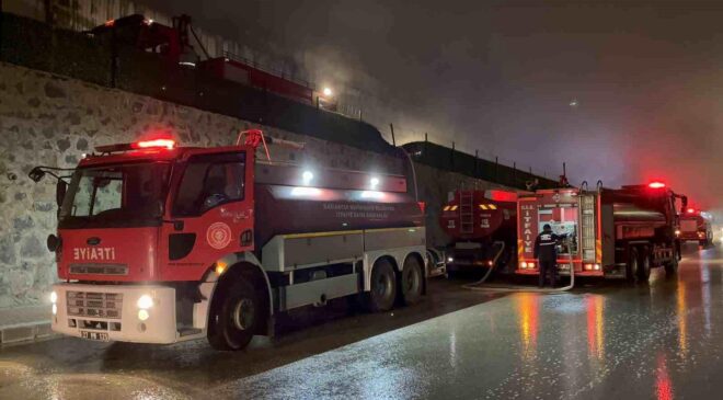 Gaziantep’te mobilya fabrikası yangını kontrol altına alındı