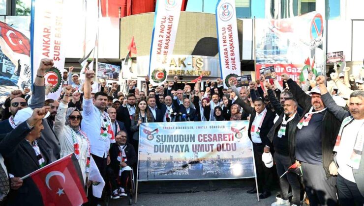 HAK-İŞ Genel Başkanı Mahmut Arslan coşkuyla karşılandı