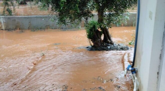 İslahiye’de sağanak nedeniyle taşan derelerde çalışma başlatıldı