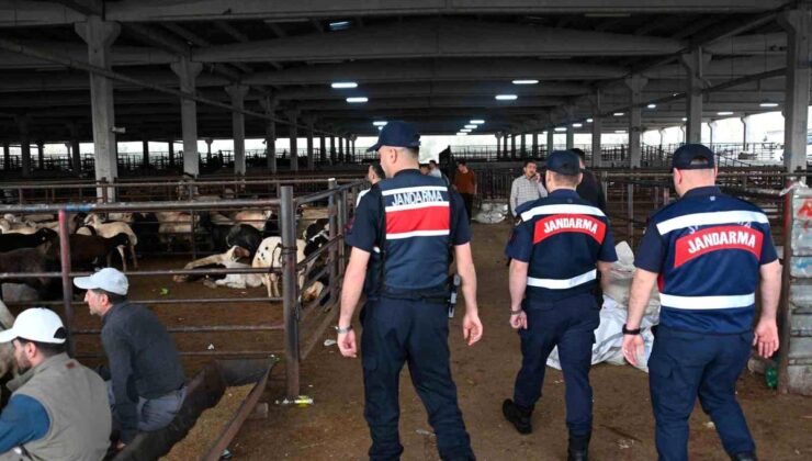Jandarmadan kurban pazarlarında dron destekli denetim