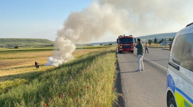Kilis’te otomobil tarlaya savruldu: 6 yaralı