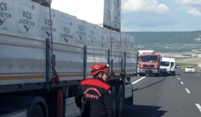TAG Otoyolu’nda bozulan tıra yardım için duranlara başka tır çarptı: 1 ölü, 2 yaralı