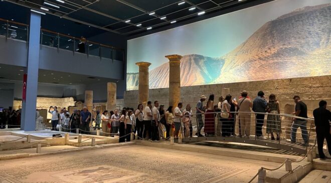 Zeugma Mozaik Müzesi’ne bayram tatilinde ziyaretçi akını
