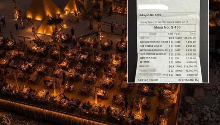 870 bin TL’lik hesap olay oldu, işletme sessizliğini bozdu