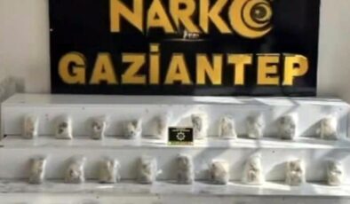 Gaziantep’te 22 kilo uyuşturucu ele geçirildi: 8 şahıs tutuklandı