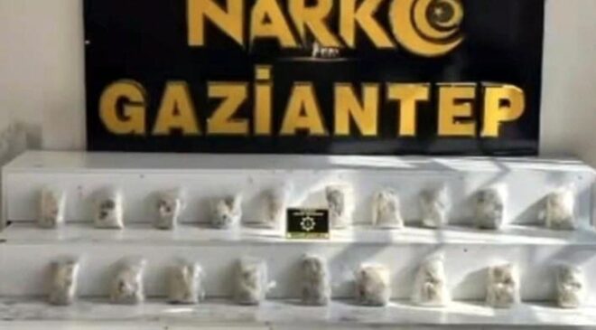 Gaziantep’te 22 kilo uyuşturucu ele geçirildi: 8 şahıs tutuklandı