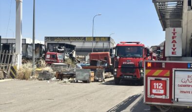 Gaziantep’te metal atölyesinde yangın