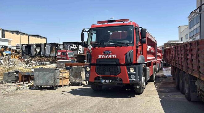 Gaziantep’te Sanayi Sitesinde Yangın Paniği
