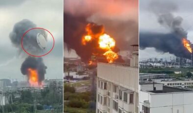 Rusya’nın başkenti vuruldu! Bina resmen havaya uçtu, şehir alev alev