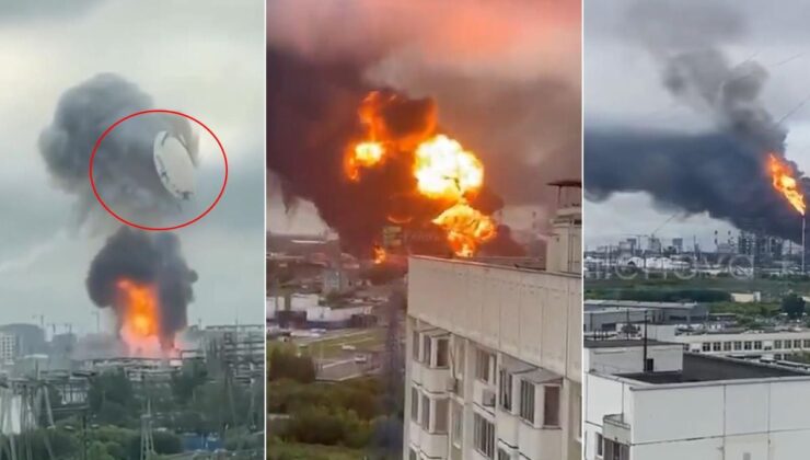 Rusya’nın başkenti vuruldu! Bina resmen havaya uçtu, şehir alev alev